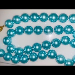 Genuine metallic blue south sea shell pearl